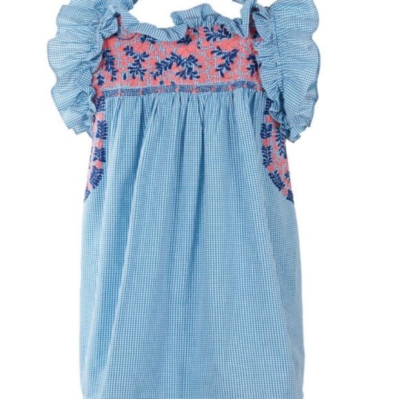 Mi Golondrina OLIVIA BLOUSE Olivia Cardo boho embroidered coastal size small - Picture 2 of 10